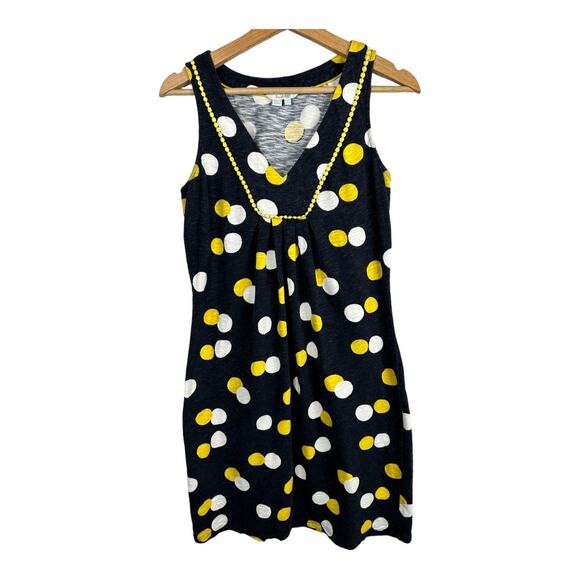 Boden Womens size 4 Tarifa Polka Dot Embroidered Sleeveless Shift Dress Blue - Picture 2 of 11